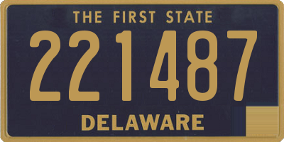 DE license plate 221487