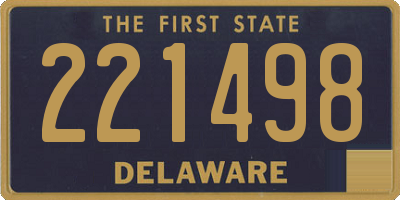 DE license plate 221498