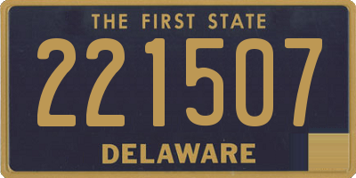 DE license plate 221507
