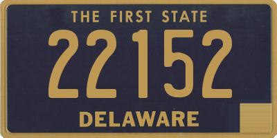 DE license plate 22152