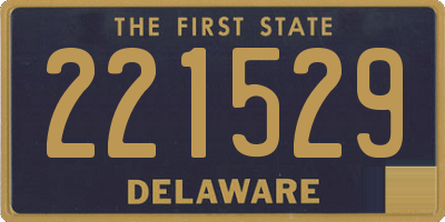 DE license plate 221529
