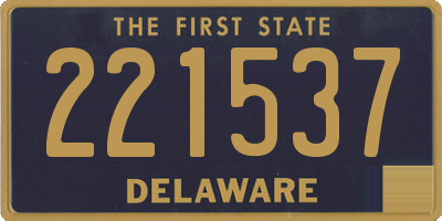 DE license plate 221537