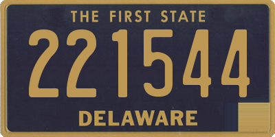 DE license plate 221544