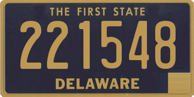 DE license plate 221548