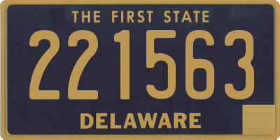 DE license plate 221563