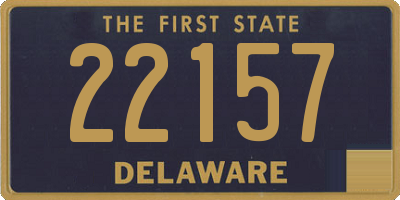 DE license plate 22157