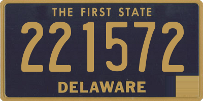 DE license plate 221572