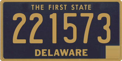DE license plate 221573
