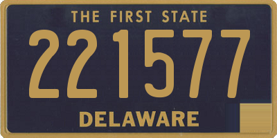 DE license plate 221577