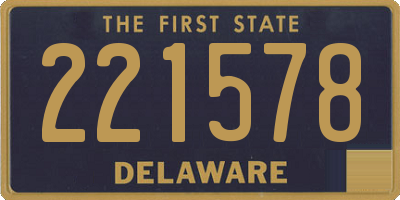 DE license plate 221578