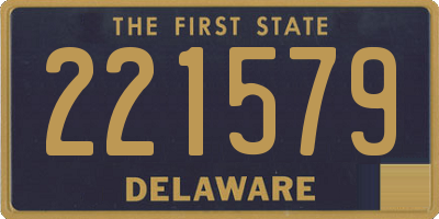 DE license plate 221579