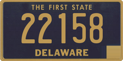 DE license plate 22158