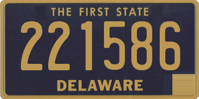 DE license plate 221586