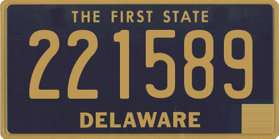 DE license plate 221589