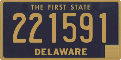 DE license plate 221591