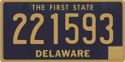 DE license plate 221593