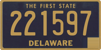 DE license plate 221597