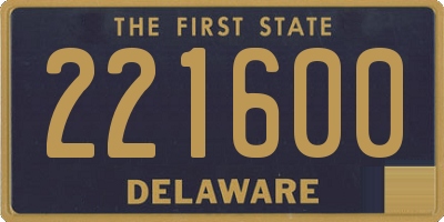 DE license plate 221600
