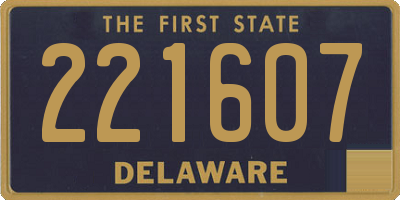 DE license plate 221607