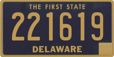 DE license plate 221619