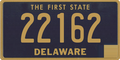 DE license plate 22162