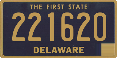 DE license plate 221620
