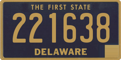 DE license plate 221638