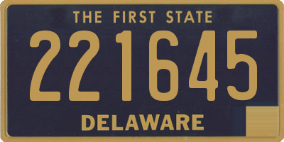 DE license plate 221645