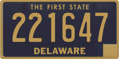 DE license plate 221647