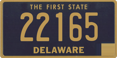 DE license plate 22165