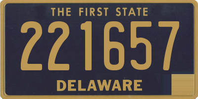 DE license plate 221657