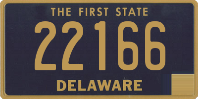 DE license plate 22166