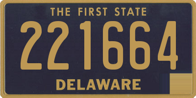 DE license plate 221664