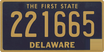 DE license plate 221665