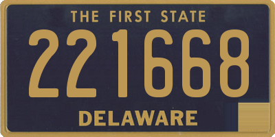 DE license plate 221668