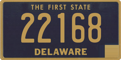 DE license plate 22168