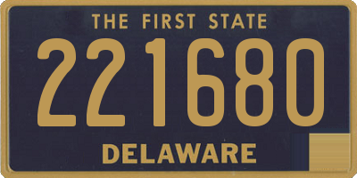 DE license plate 221680