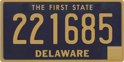 DE license plate 221685
