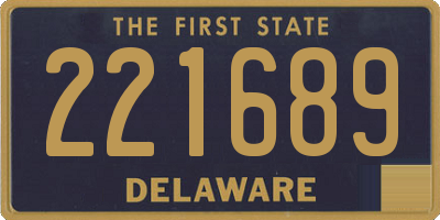 DE license plate 221689