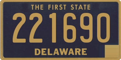 DE license plate 221690