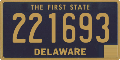 DE license plate 221693