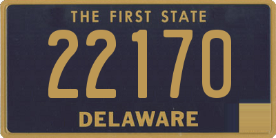 DE license plate 22170