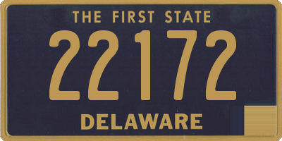 DE license plate 22172