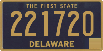 DE license plate 221720