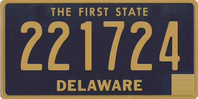 DE license plate 221724