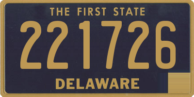 DE license plate 221726