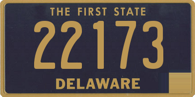 DE license plate 22173