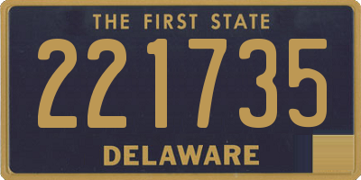 DE license plate 221735