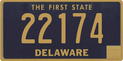 DE license plate 22174