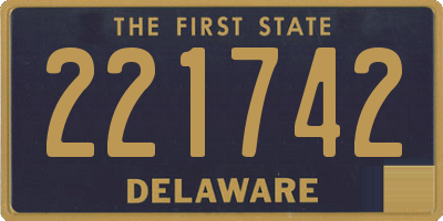 DE license plate 221742